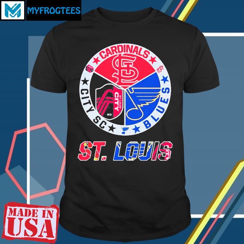 2023 St Louis Sports Teams Shirt Cardinals, Blues And City Fc