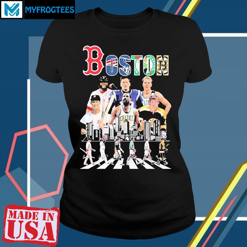 Boston Sports Teams Players Abbey Road Signatures T Shirt, hoodie