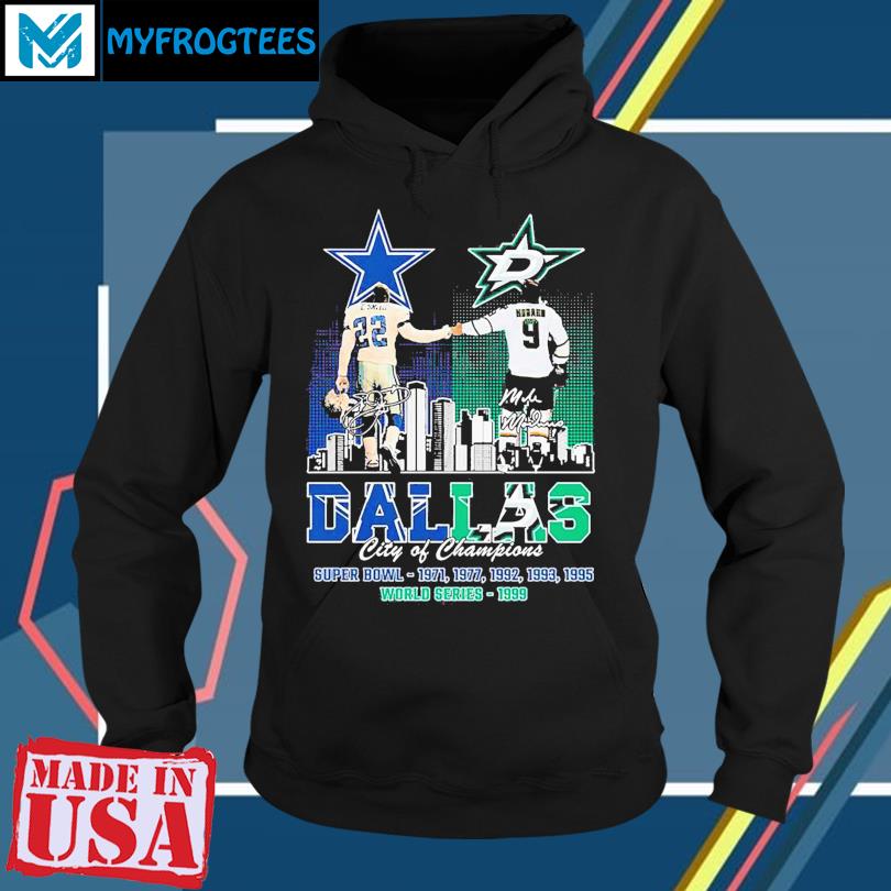 Emmitt Smith And Mike Modano Dallas City Of Champions Shirt, hoodie,  sweater, long sleeve and tank top