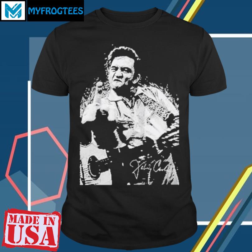 johnny cash middle finger shirt