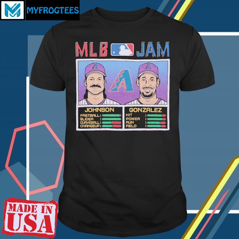 Mlb Jam Diamondbacks Johnson And Gonzalez T Shirt, hoodie, sweater