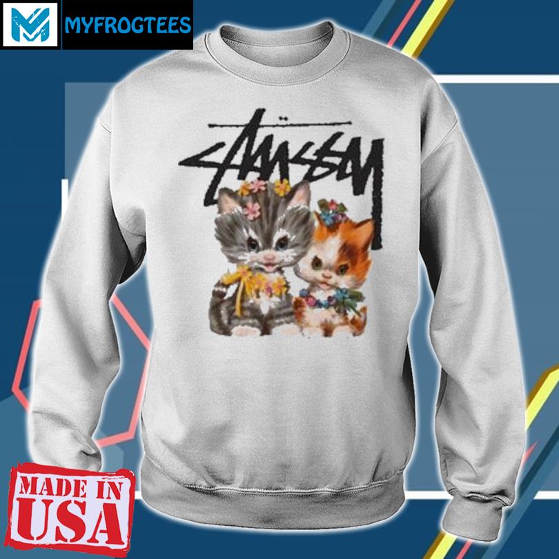 Stussy Merch Kittens White T Shirt, hoodie, sweater and long sleeve