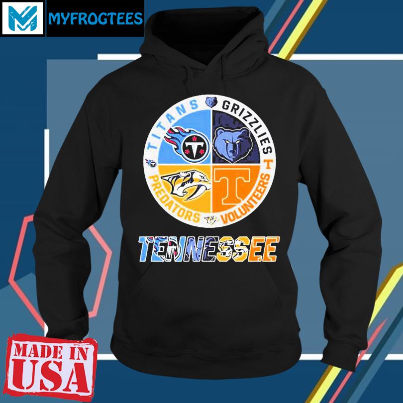 Tennessee Sports Teams Titans Grizzlies Volunteers And Predators T Shirt,  hoodie, sweater and long sleeve