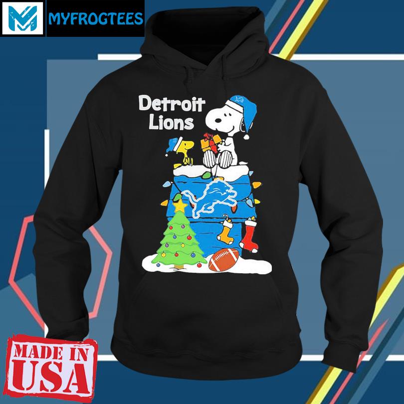 Detroit Lions Christmas Snoopy shirt, hoodie, sweater, long sleeve and tank  top