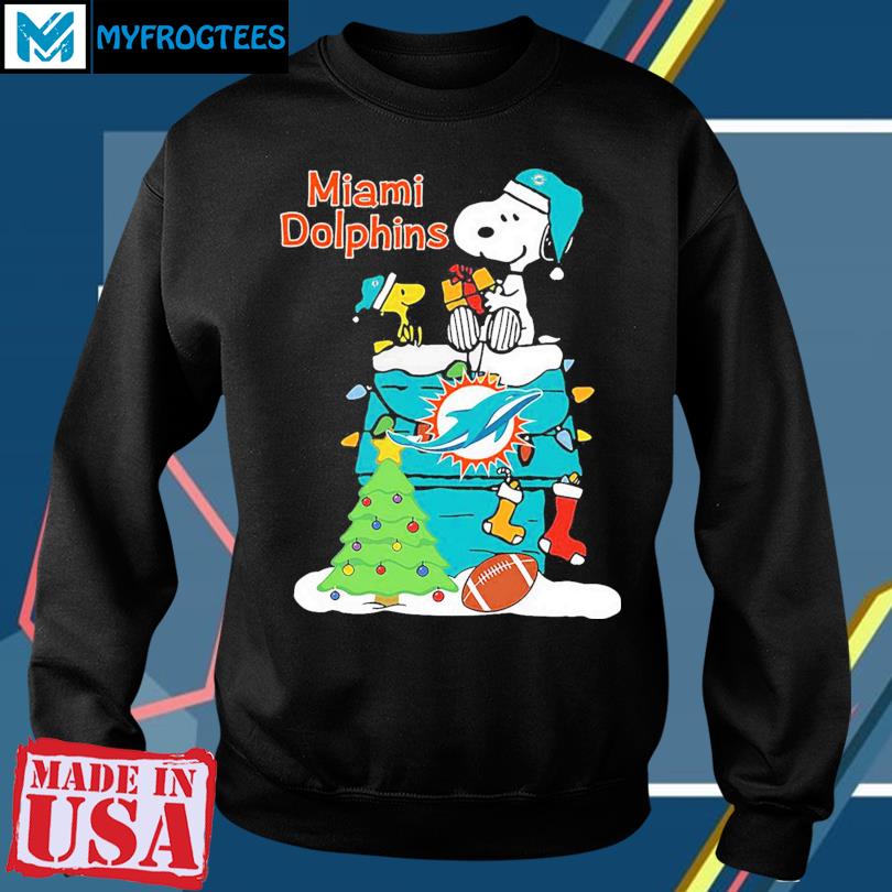 Christmas Snoopy Miami Dolphins Shirt, hoodie, sweater and long sleeve