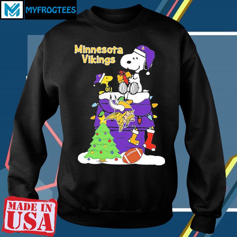 Christmas Snoopy Minnesota Vikings Shirt, hoodie, sweater and long sleeve