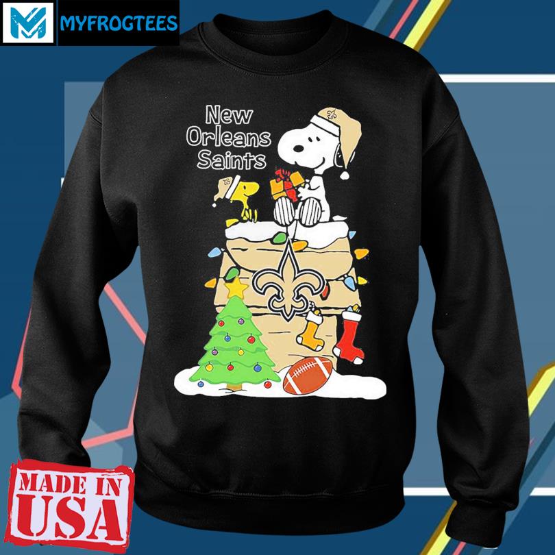 Snoopy New Orleans Saints Christmas shirt, hoodie, sweater, long sleeve and  tank top