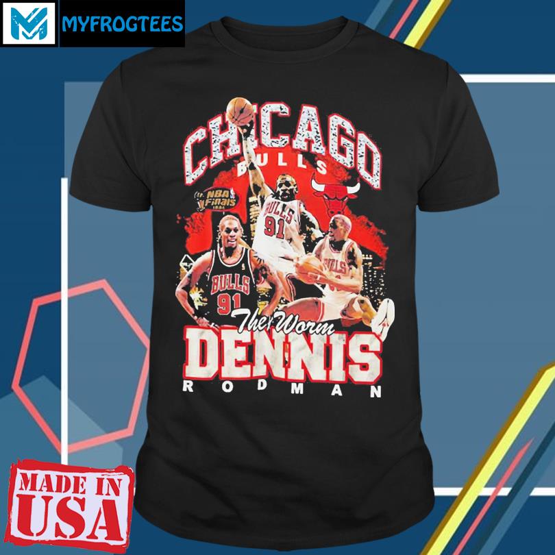 Dennis Rodman Chicago Bulls Mitchell & Ness Hardwood Classics Bling Concert  Player Shirt