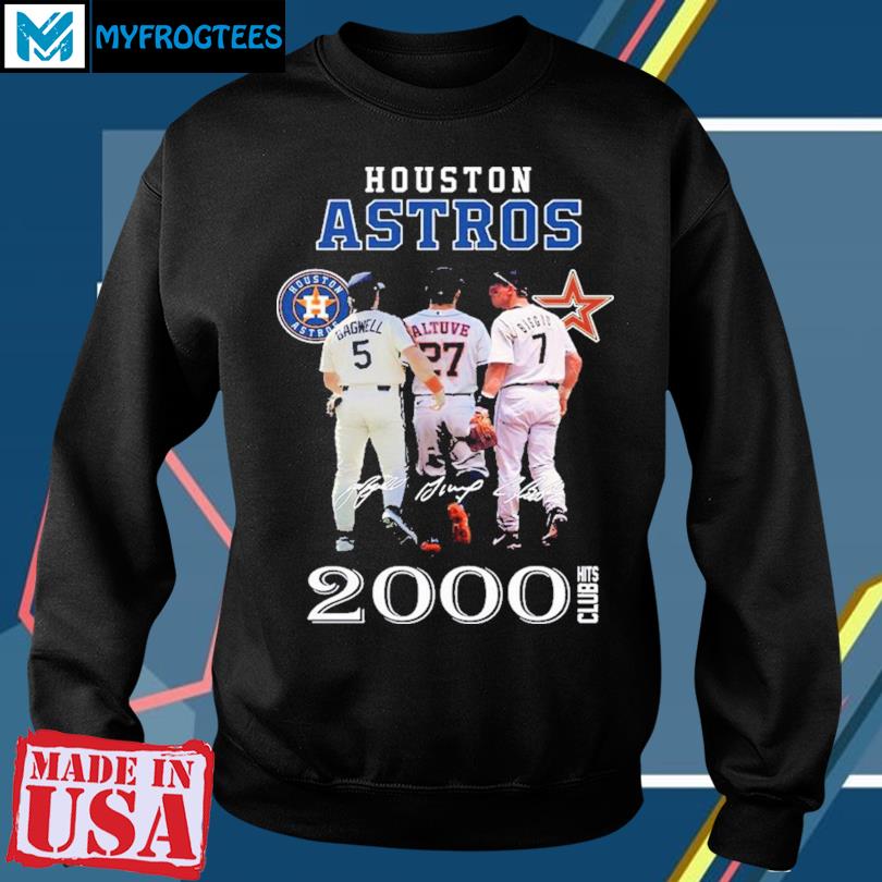 Houston Astros 2000 Hits Club Signature T-Shirt, hoodie, longsleeve,  sweatshirt, v-neck tee