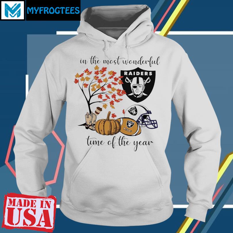 Las Vegas Raiders In The Most Wonderful Time Of The Year shirt, hoodie,  sweater, long sleeve and tank top