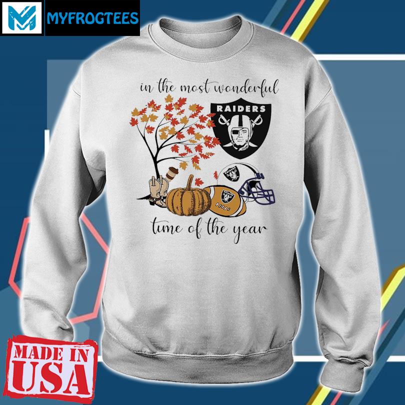 In The Most Wonderful Time Of The Year Las Vegas Raiders T-shirt,Sweater,  Hoodie, And Long Sleeved, Ladies, Tank Top