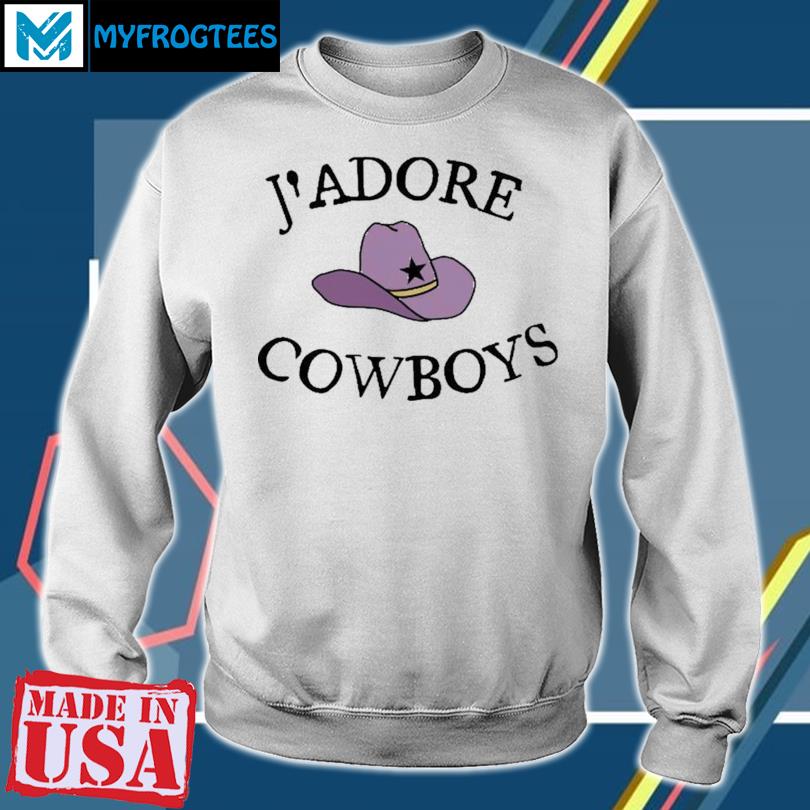 Jadore Cowboys Tank Top I Love Cowboys Shirt White Summer 