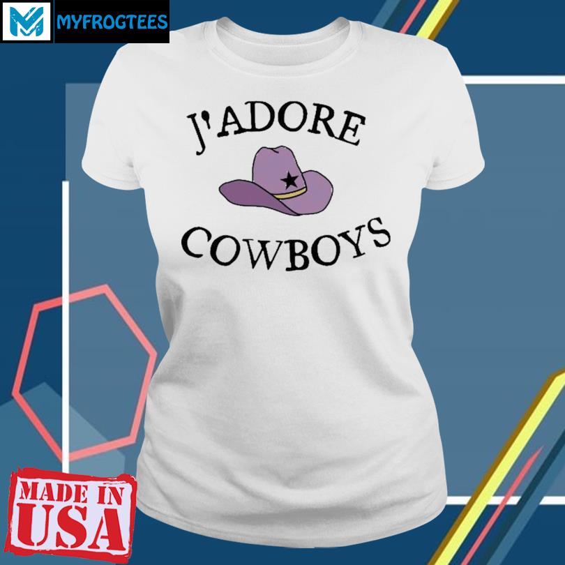 Jadore Cowboys Tank Top I Love Cowboys Shirt White Summer 