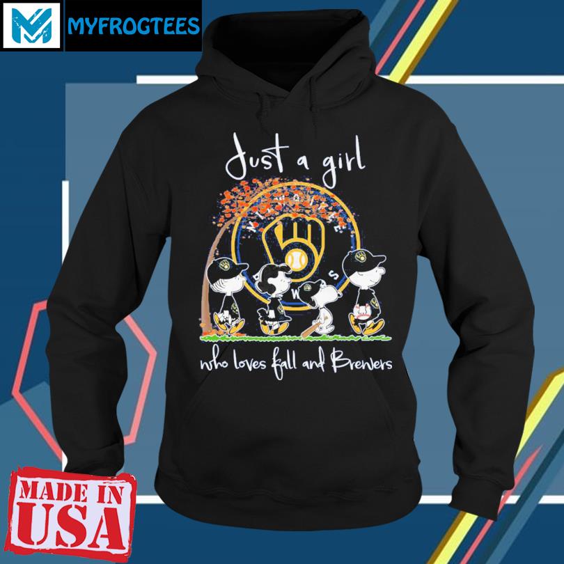 Official just A Girl Who Loves Fall And Brewers T Shirt, hoodie, sweater,  long sleeve and tank top