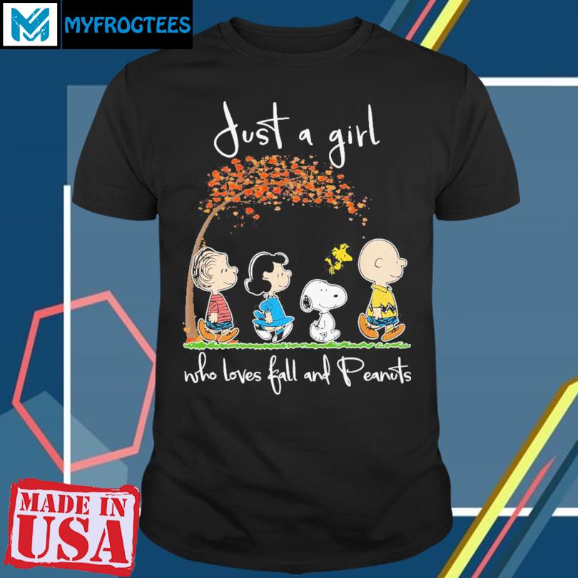 The Peanuts Just A Girl Who Loves Fall Cleveland Guardians Shirt