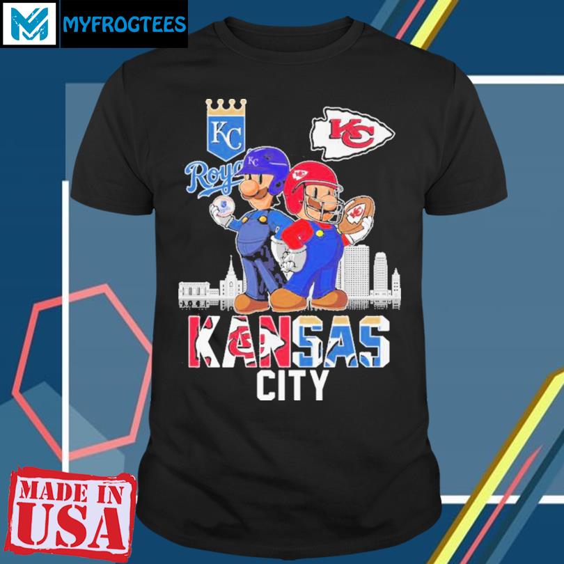 The Super Mario Bros Kansas City Royals and Kansas City Chiefs Kansas City  2023 shirt, hoodie, sweater, long sleeve and tank top