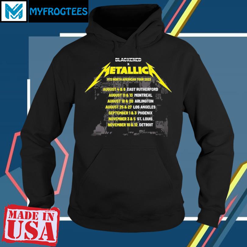 Official metallica north american tour 2023 los angeles phoenix st louis  detroit poster shirt, hoodie, sweater, long sleeve and tank top