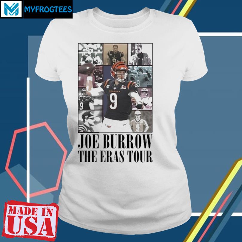 Joe Burrow 9 the Eras tour football poster shirt, hoodie, sweater, long  sleeve and tank top