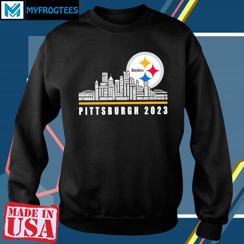 Official pittsburgh Steelers team player logo 2023 shirt, hoodie