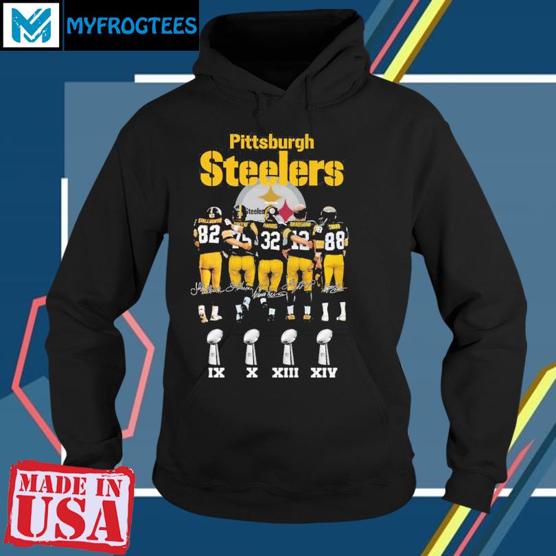 The Pittsburgh Steelers Greene Harris And Bradshaw Signatures Logo 2023 T- shirt,Sweater, Hoodie, And Long Sleeved, Ladies, Tank Top