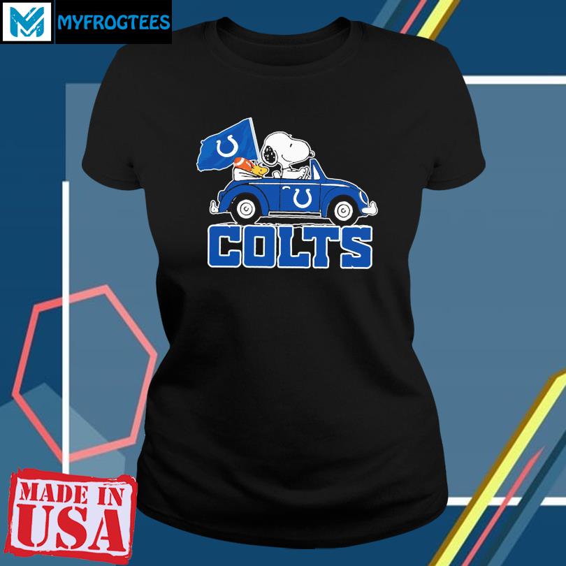 Snoopy and Woodstock drive Car Colts football shirt, hoodie