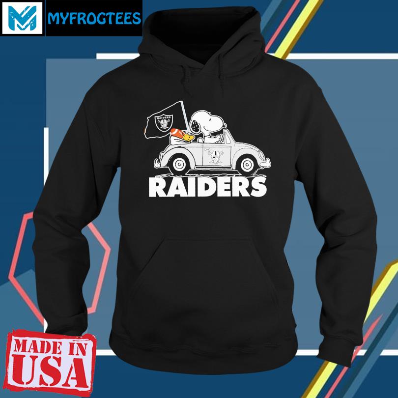 Snoopy and Woodstock drive Car Raiders football shirt, hoodie, sweater and  long sleeve