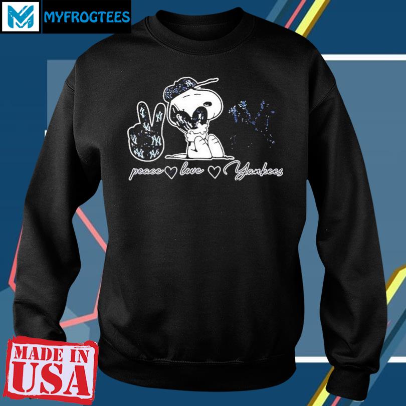 Mickey mouse peace love new york yankees shirt, hoodie, sweater