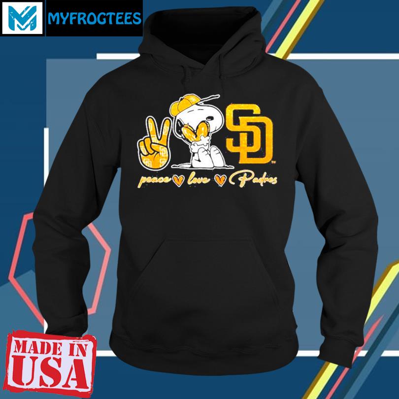 Snoopy San Diego Padres Peace Love Padres shirt, hoodie, sweater, long  sleeve and tank top