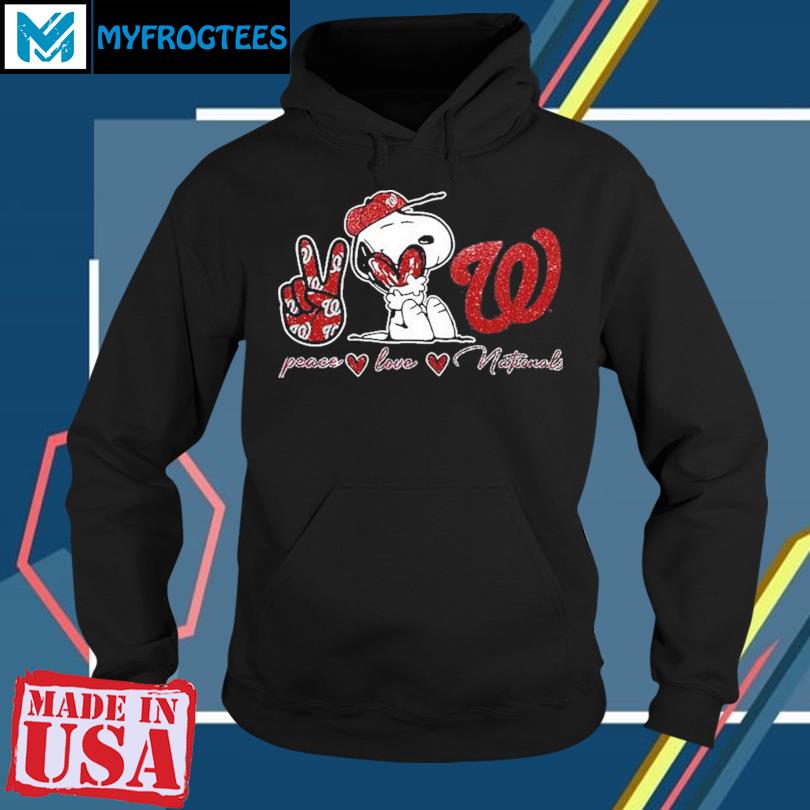 Washington Nationals Peace Love Nationals Snoopy Shirt, hoodie, sweater,  long sleeve and tank top