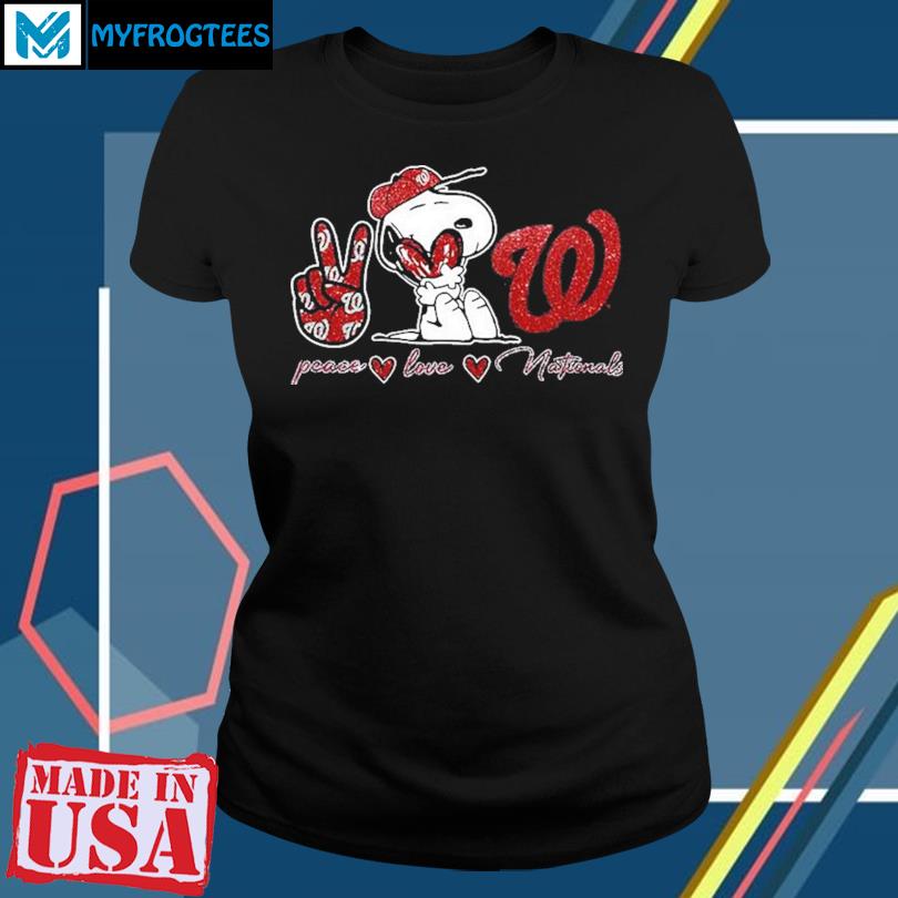 Washington Nationals Peace Love Nationals Snoopy Shirt, hoodie, sweater,  long sleeve and tank top