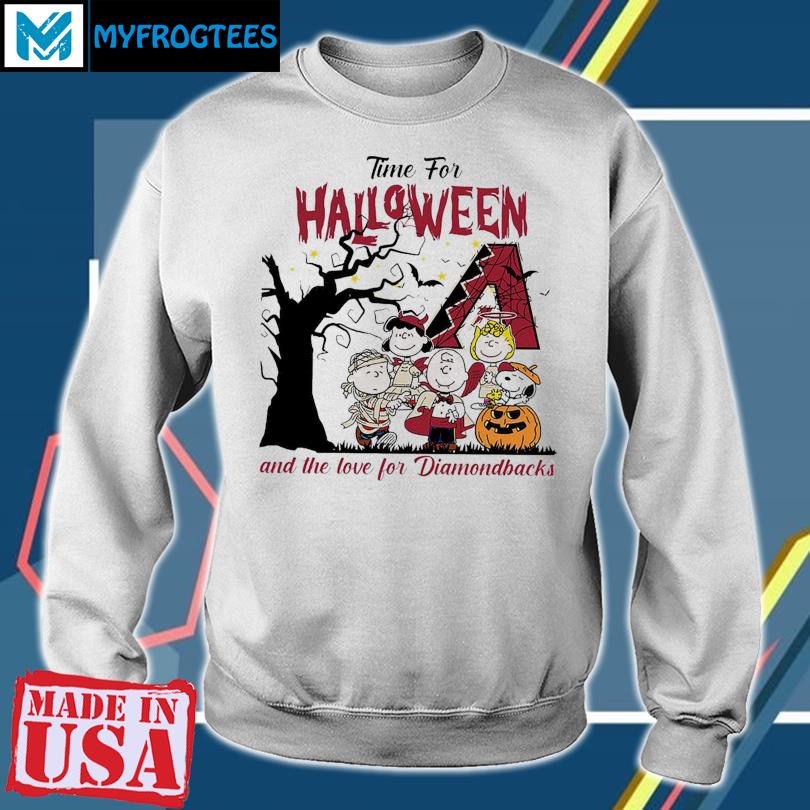 Time For Halloween And The Love For Diamondbacks Shirt, hoodie, sweater and  long sleeve