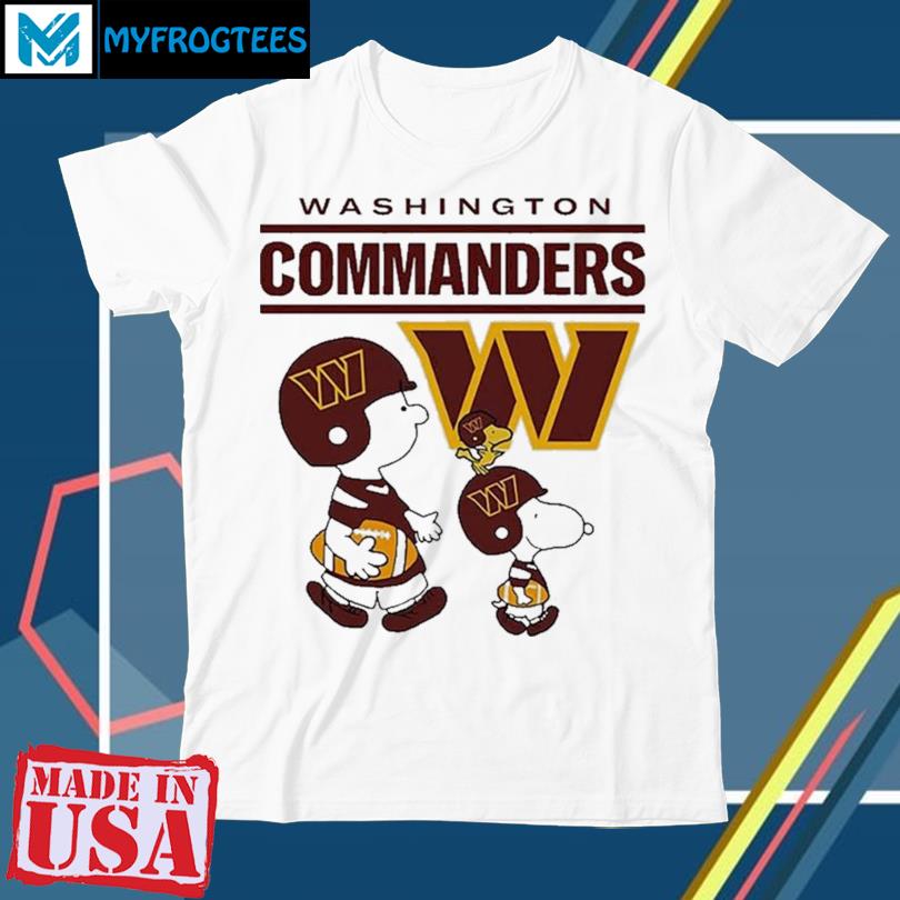 Official Washington commanders Snoopy Charlie brown T-shirt, hoodie, tank  top, sweater and long sleeve t-shirt