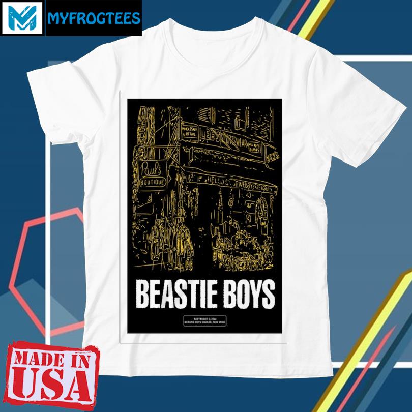 2023 Beastie Boys Square, New York, NY Sep 9 Tour Poster shirt