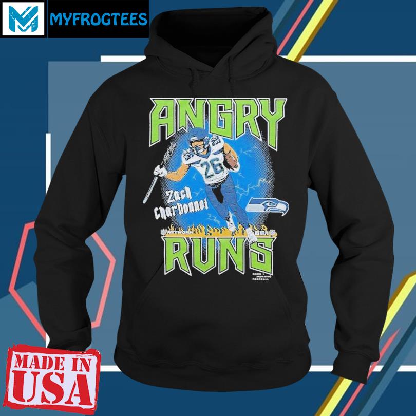 Angry Runs Seahawks Zach Charbonnet Shirt, hoodie, sweater and