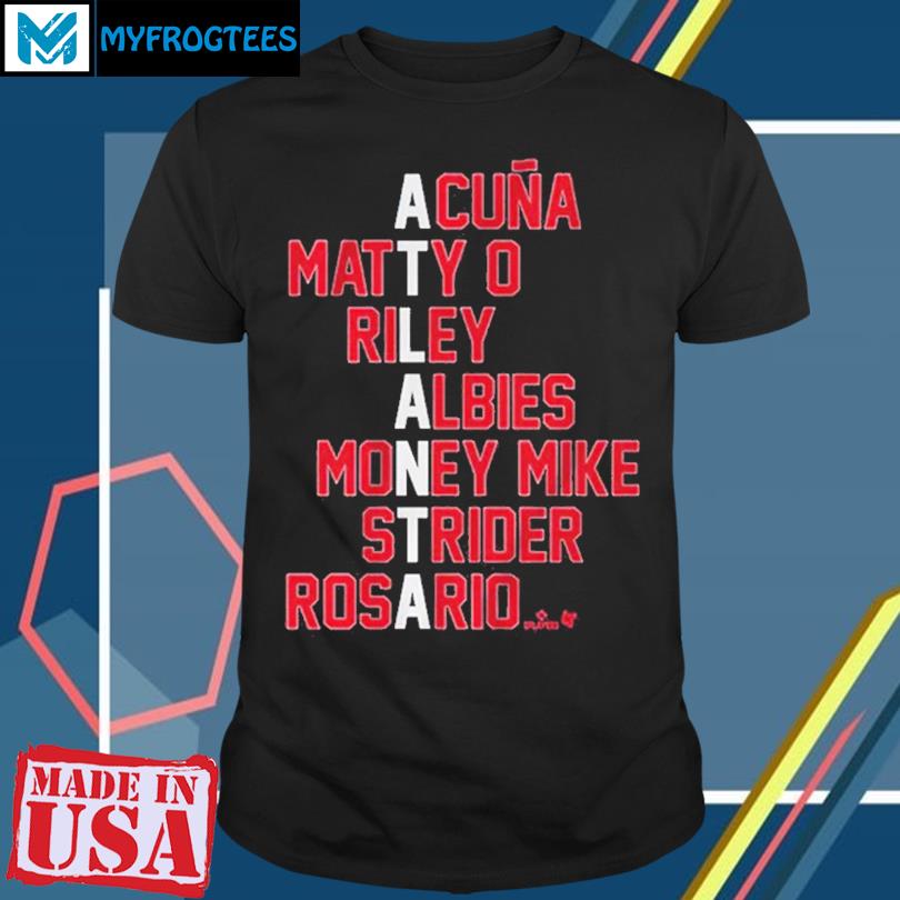 Atlanta Baseball Names Acuna Matty O Riley Albies Money Mike