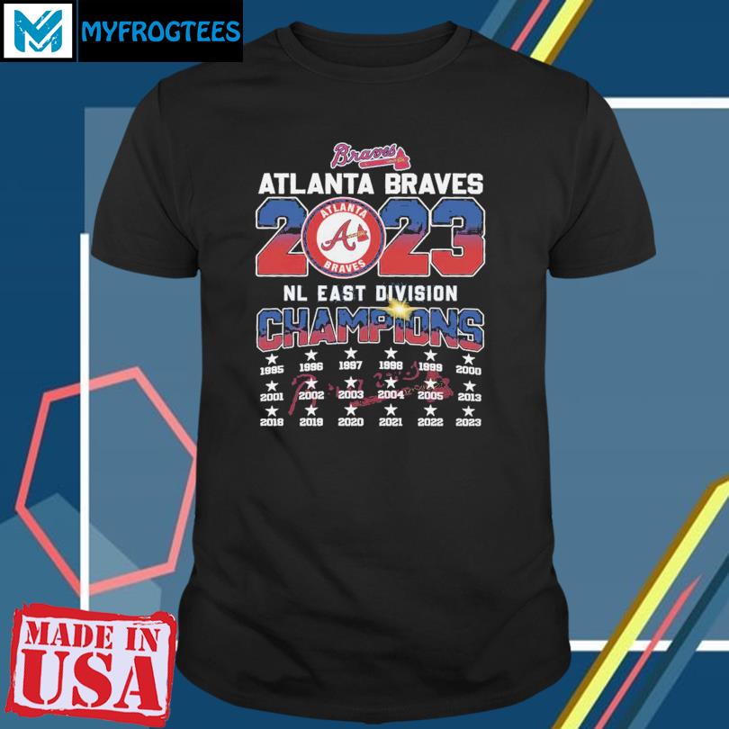 Atlanta Braves 2023 NL east division champions 1985-2023 shirt