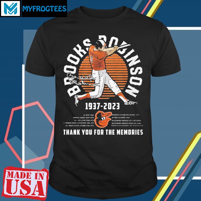 Brooks Robinson 1937 2023 MVP signature thank you for the memories shirt,  hoodie, sweater, long sleeve and tank top