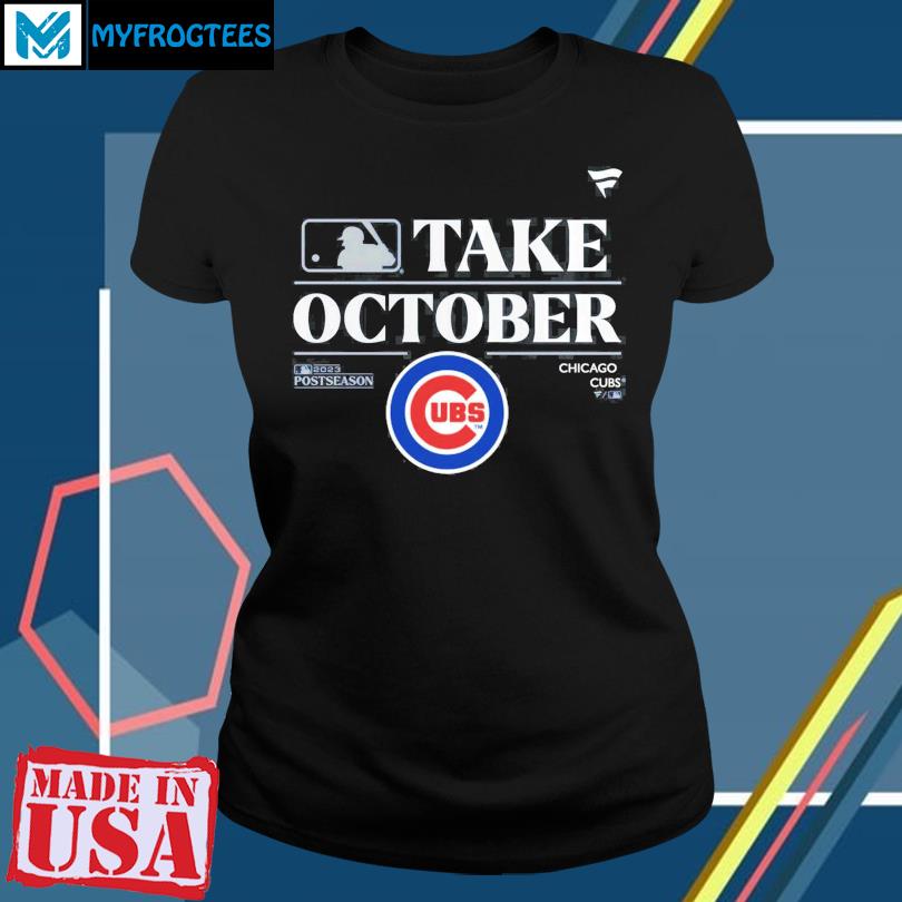 Chicago Cubs Fanatics Branded 2023 Postseason Locker Room T-Shirt