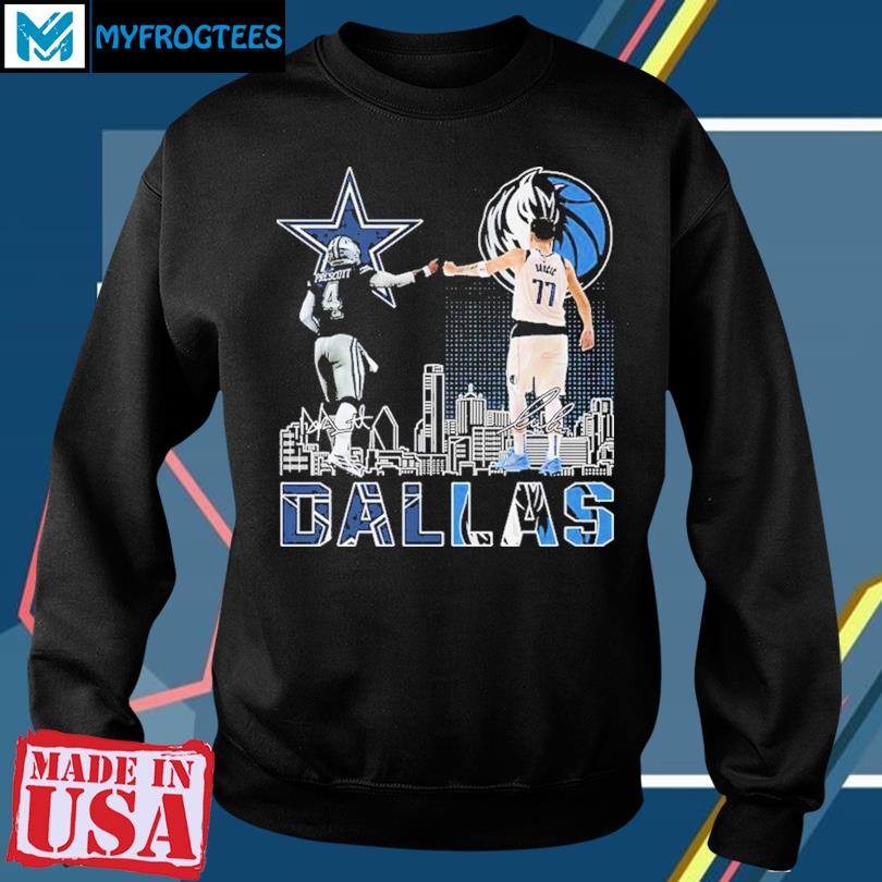 Dallas Cowboys Prescott And Mavericks Doncic City Champion Shirt