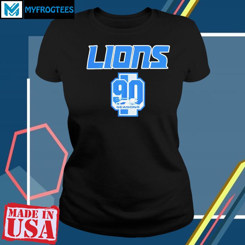 Official Detroit lions 90th seasons collection T-shirt, hoodie, tank top,  sweater and long sleeve t-shirt