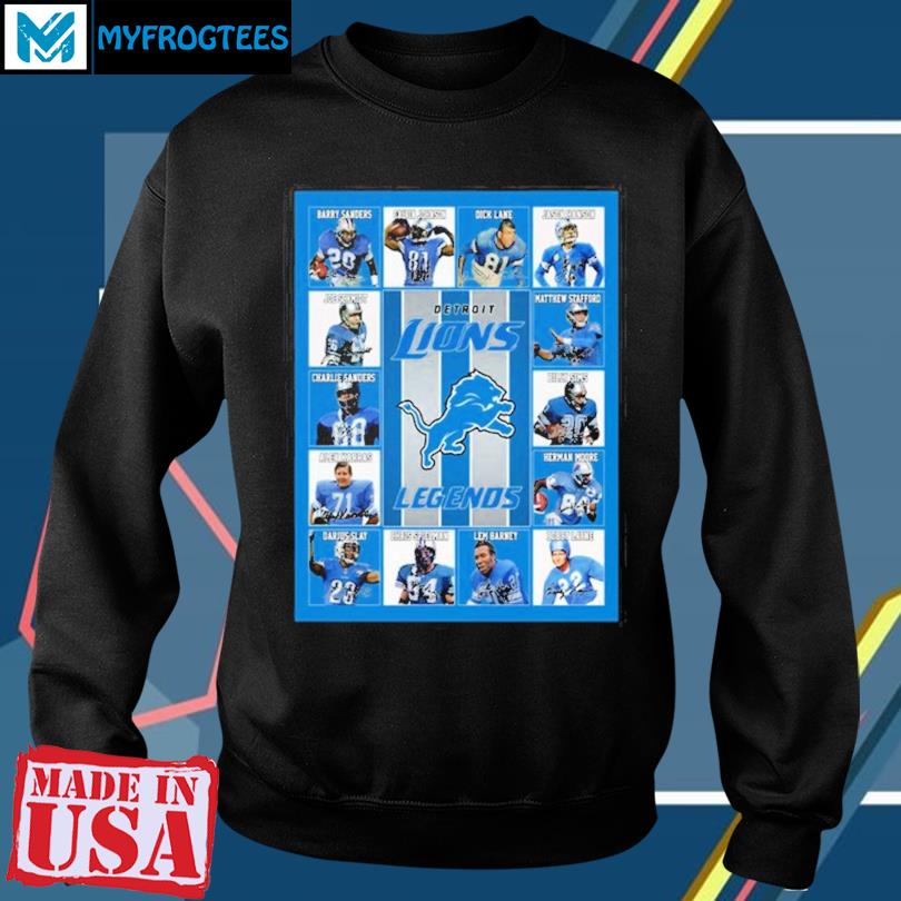 Detroit Lions Legends Poster Shirt, hoodie, sweater, long sleeve