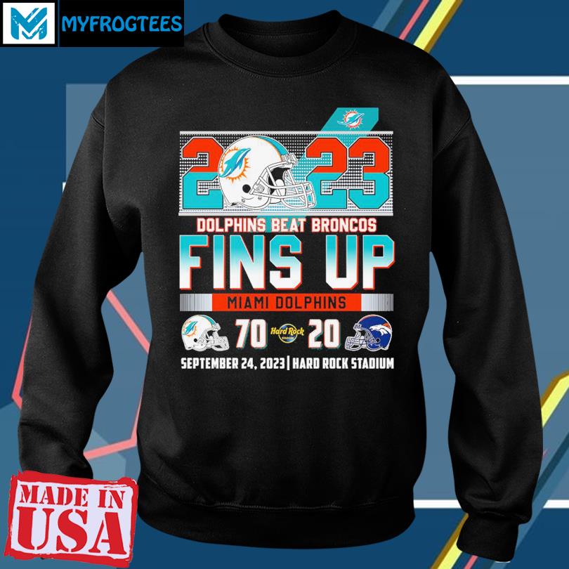 Miami Dolphins Fins Up Shirt - High-Quality Printed Brand