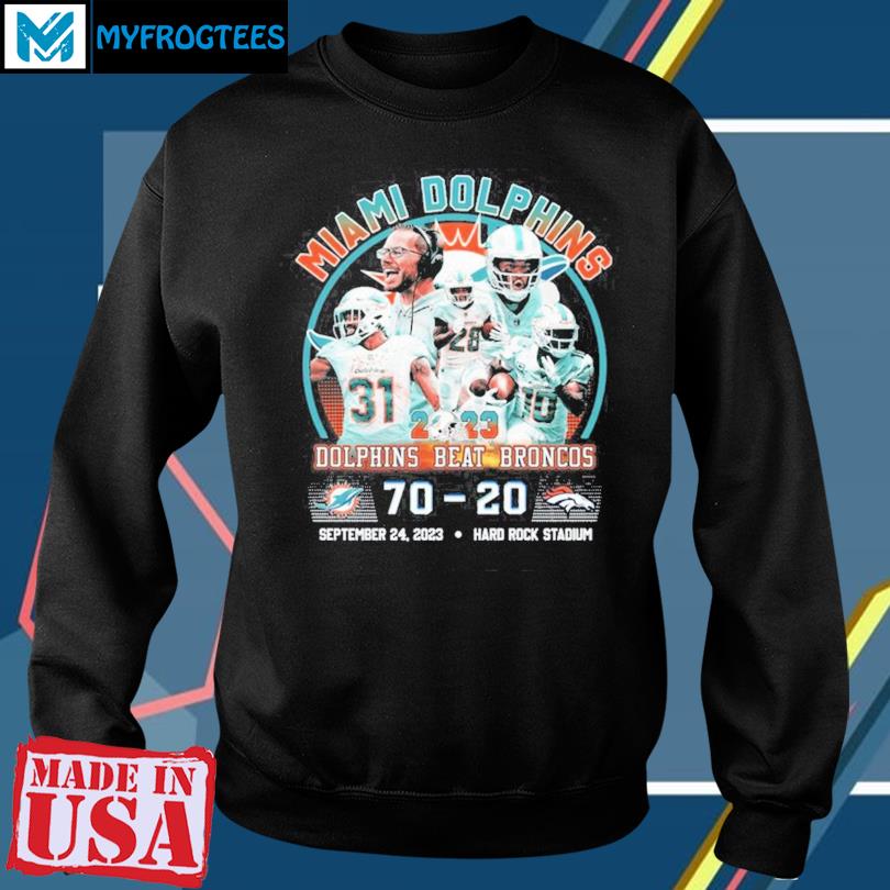 Dolphins Beat Broncos T-shirt - Shibtee Clothing