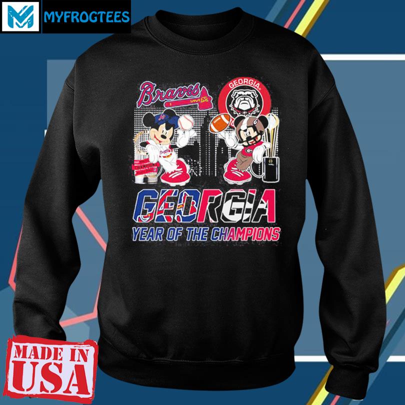 Georgia Bulldogs And Atlanta Braves Year Of The Champions Shirt