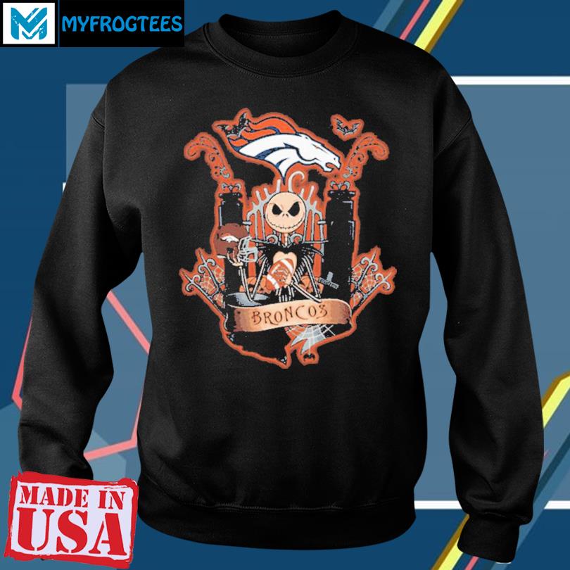 Jack skellington halloween denver broncos 2023 shirt - Limotees