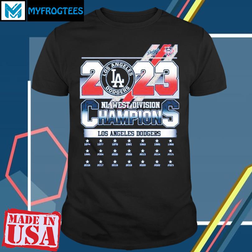 Los Angeles Dodgers 2023 nl west division champions shirt, hoodie, sweater  and long sleeve