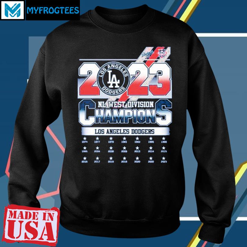 Los Angeles Dodgers 2023 NL West Division Champions shirt, hoodie, sweater,  long sleeve and tank top