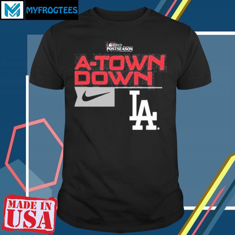 Official Los angeles Dodgers nike atown down postseason 2023 logo