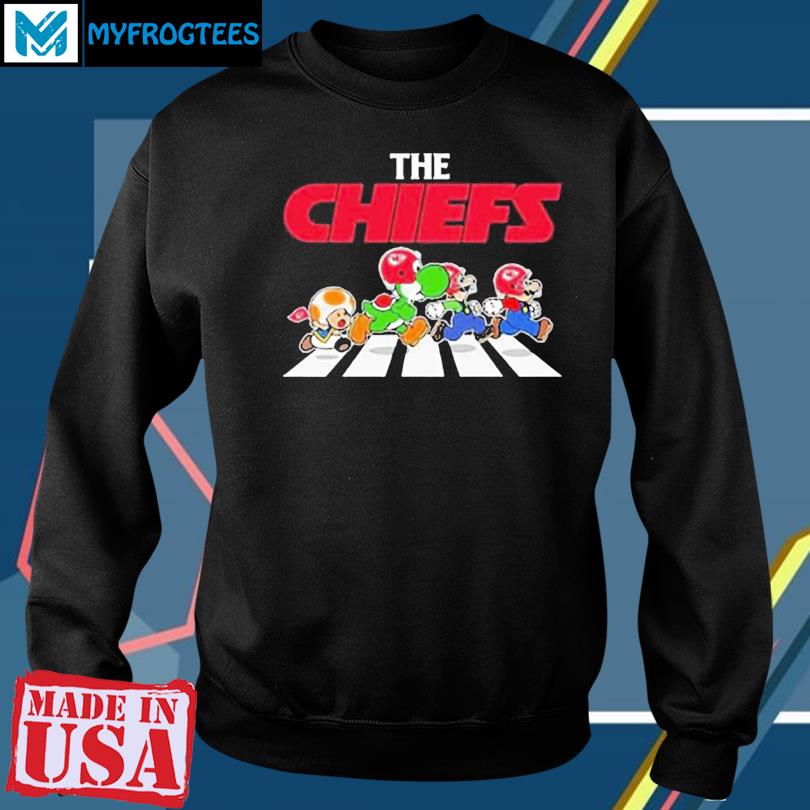 Mario Bros Abbey Road The Kansas City Chiefs Football Logo T-Shirt, hoodie,  sweater and long sleeve