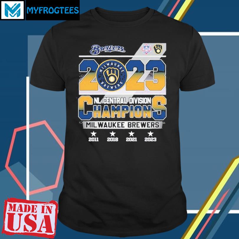 NL Central Divison Champions Milwaukee Brewers 2011 2018 2021 2023 T-Shirt  - ReviewsTees